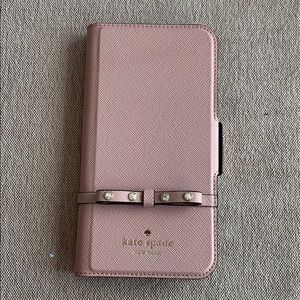 Kate spade New York folio iPhone X case.